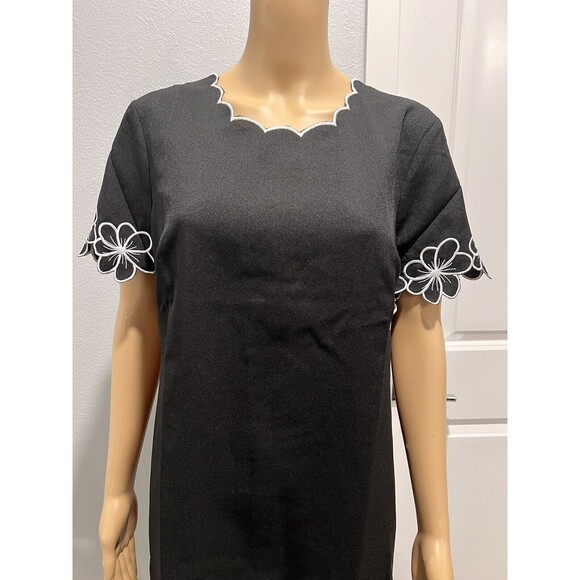 Anthony Richards Women 2-Piece Set Suit Embroidered Blazer & Dress Black Sz 10P - Picture 10 of 16